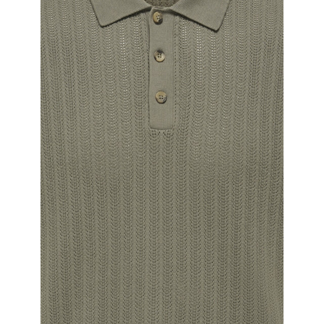 Only & Sons Onsmoon reg 12 ss polo knit noos army 5369.26.0020 large