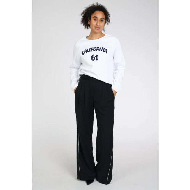 Penn & Ink S26t1232 01-505 penn en ink sweater print white night S26T1232 01-505 large