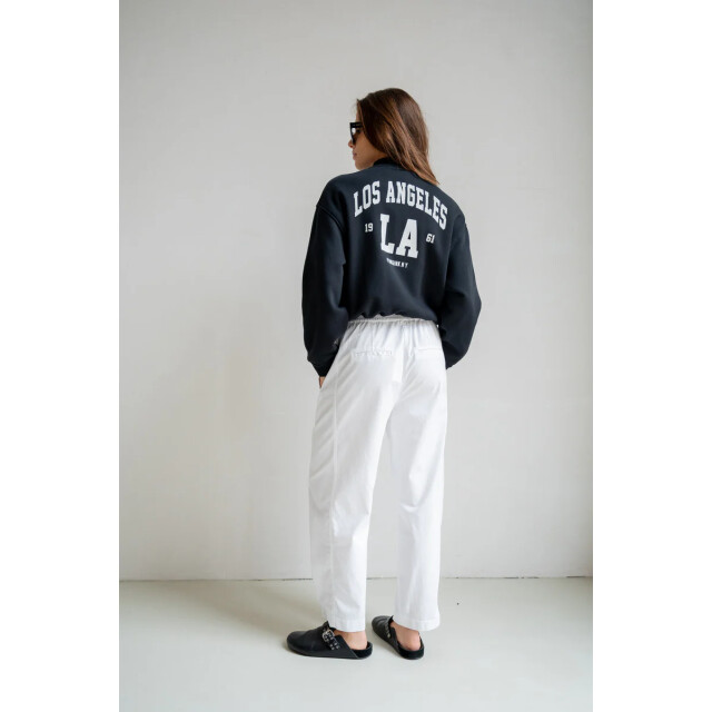 Penn & Ink S26t1230 90-05 penn en ink cardigan print black ecru S26T1230 90-05 large