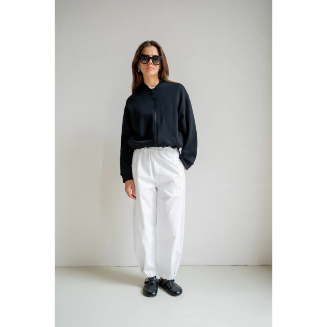 Penn & Ink S26t1230 90-05 penn en ink cardigan print black ecru S26T1230 90-05 large