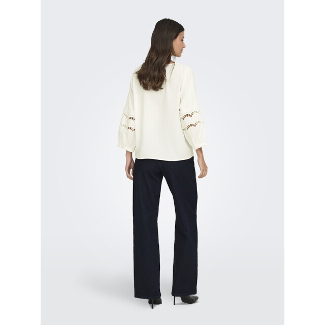 Jacqueline de Yong hannah life 3/4 lace top wvn 15368619 cloud dancer 06615.198.0150 large