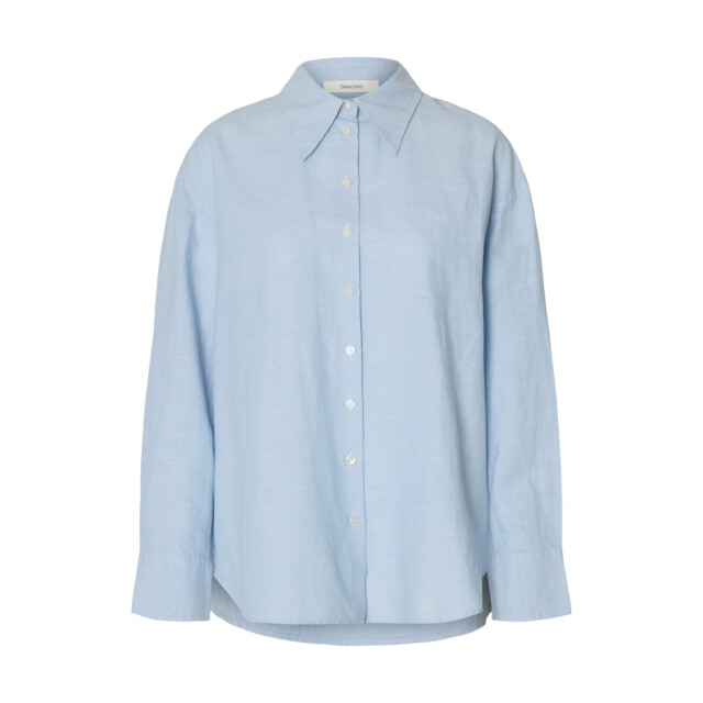 Selected Femme slwcleo oversize linen blend shirt 16099876 dusty 06615.211.0258 large