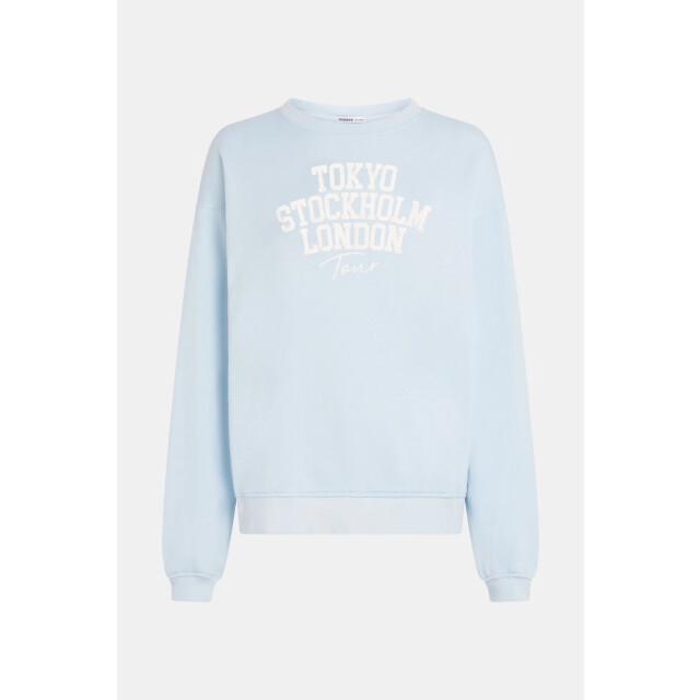 Penn & Ink S26f1827 568-05 penn en ink sweater print skyrider ecru S26F1827 568-05 large