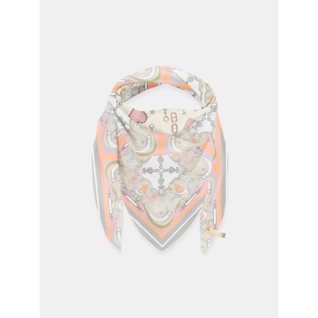 Mucho Gusto ® sjaal cannes pastel ketting patchwork MUCHO GUSTO® Sjaal Cannes Pastel Ketting Patchwork large