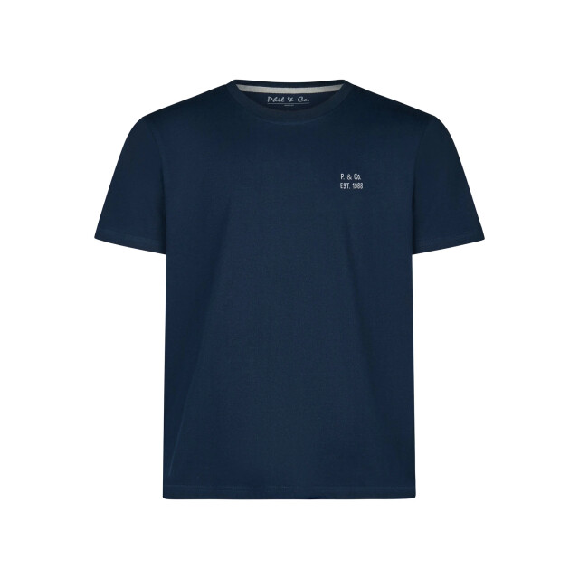 Phil & Co Essential heren pyjama set korte mouw donkerblauw/grijs PH-850-3+852-3 large