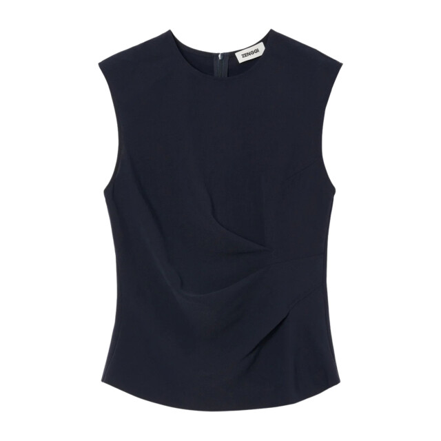 Zenggi Japanse crepe draped top tops x04-1002 643 X04-1002 643 large