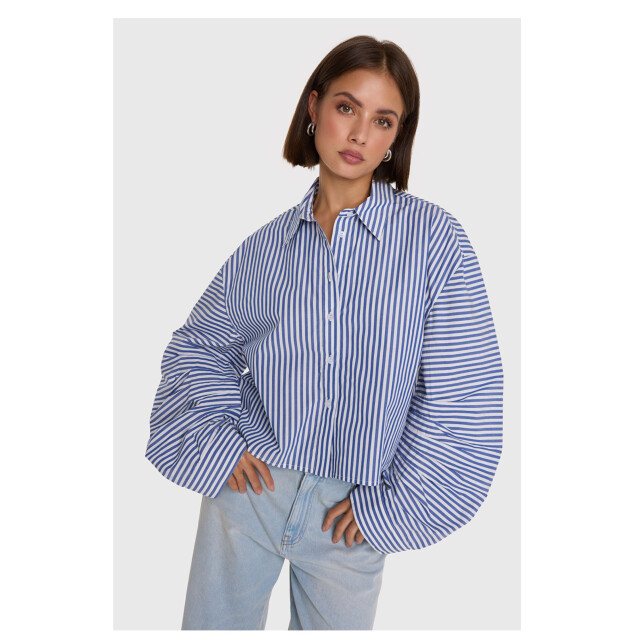 Alix The Label Ladies woven fancy striped blouse blouses 2602909630 2602909630 large