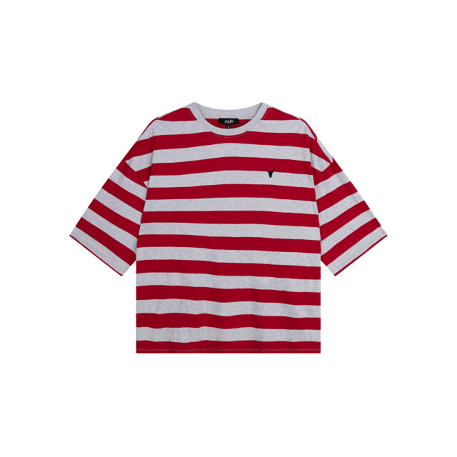 Alix The Label Ladies knitted block stripe t-shirt t-shirts 2602880607 2602880607 large