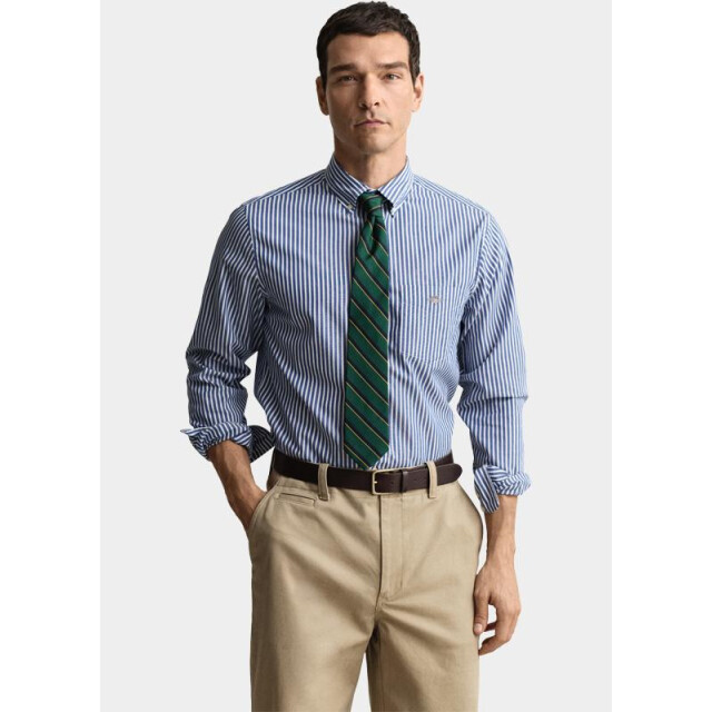 Gant Casual hemd lange mouw regular fit poplin 3000130/436 181268 large