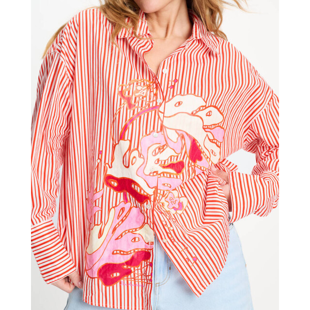 Pom Amsterdam Blouse lange mouw sp9503 Pom Amsterdam Blouse lange mouw SP9503 large