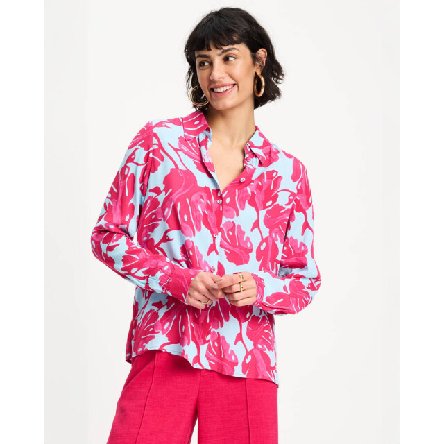 Pom Amsterdam Blouse korte mouw sp9497 Pom Amsterdam Blouse korte mouw SP9497 large