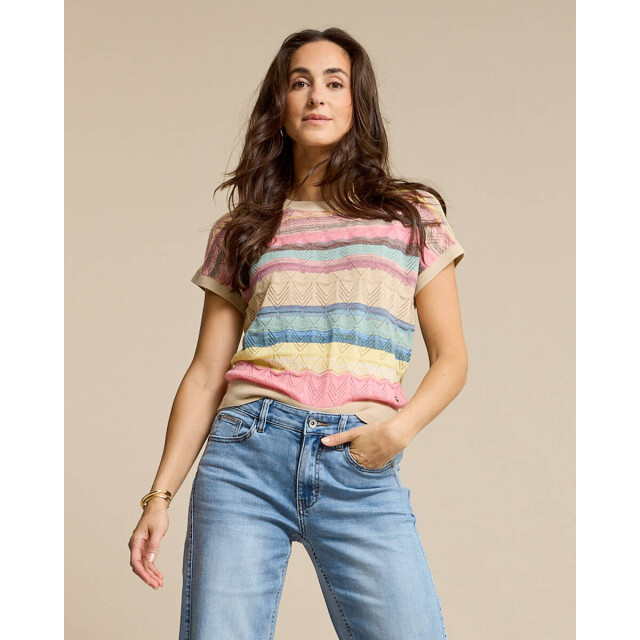 Red Button Top korte mouw srb4775 jerry Red Button Top korte mouw SRB4775 JERRY large