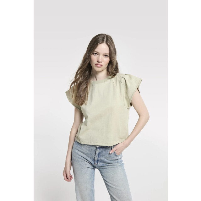 Homage to Denim H-cs26m26 top with wide shoulders H-CS26M26 Top With Wide Shoulders large