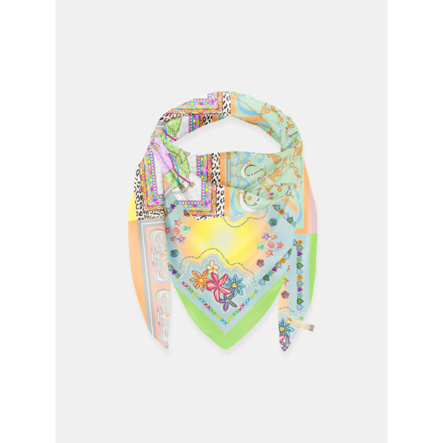 Mucho Gusto ® sjaal st. tropez zonnig patchwork MUCHO GUSTO® Sjaal St. Tropez Zonnig Patchwork large