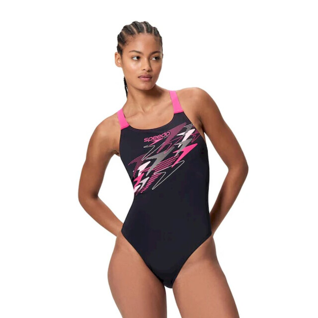 Speedo medley logo medalist 1p wedstrijd badpak dames - 073146_990-36 large