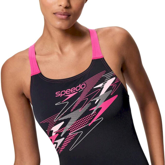 Speedo medley logo medalist 1p wedstrijd badpak dames - 073146_990-36 large