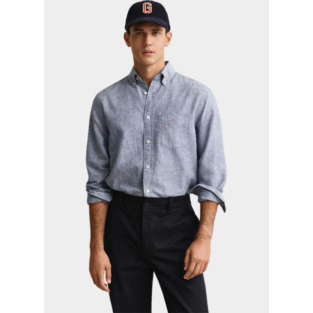 Gant Overhemd heren overoverhemd van linnenmix 3250082/442 205870 large