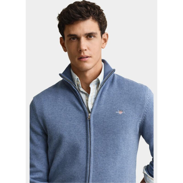 Gant Vest heren casual vest van katoen met ri 8030164/906 205882 large