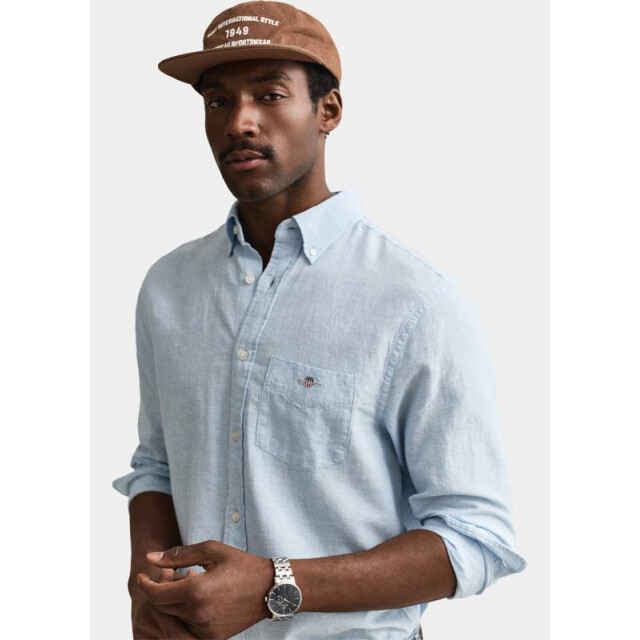 Gant Overhemd heren overoverhemd van linnenmix 3250082/450 205871 large