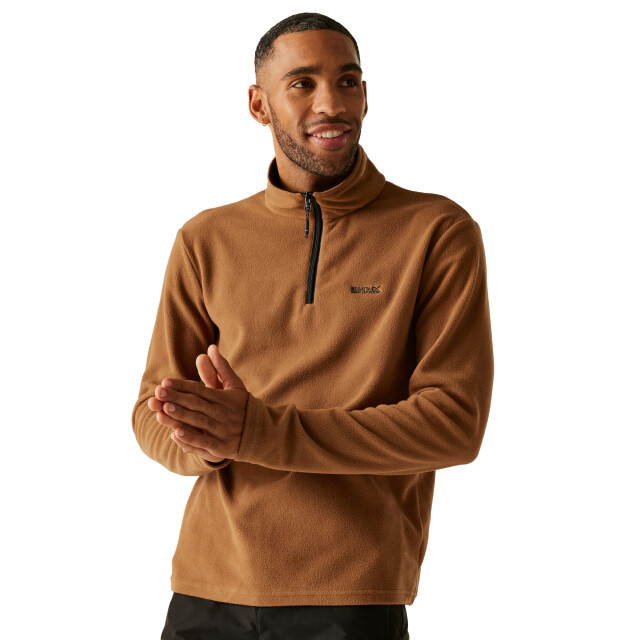 Regatta Geweldig voor buiten heren thompson half zip fleece sweater UTRG1390_nutbrown large