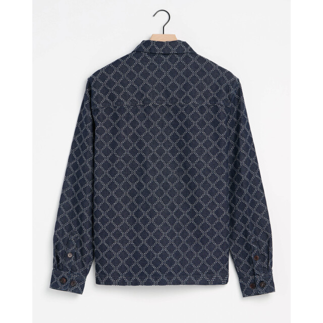 J.C. Rags Overshirt dark blue dessin 103288-001-L large