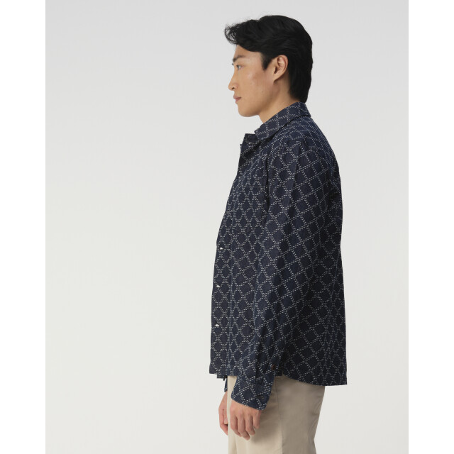J.C. Rags Overshirt dark blue dessin 103288-001-L large