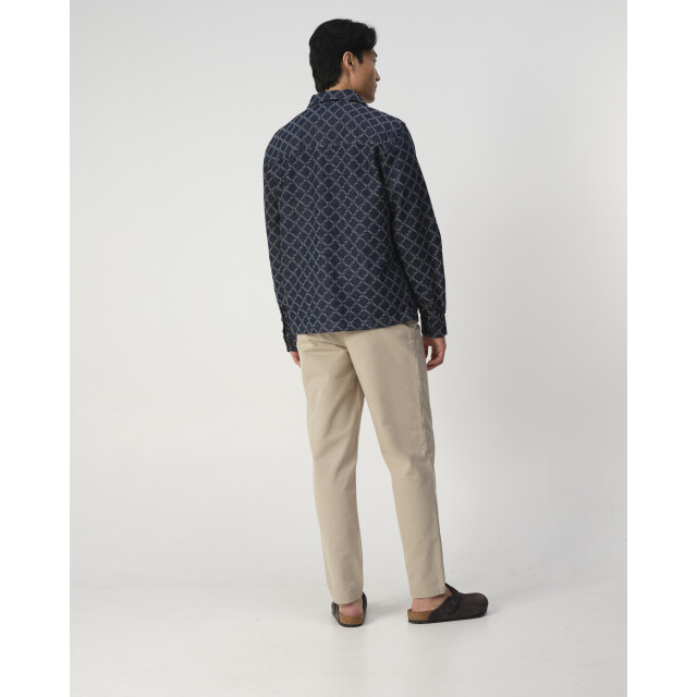 J.C. Rags Overshirt dark blue dessin 103288-001-L large