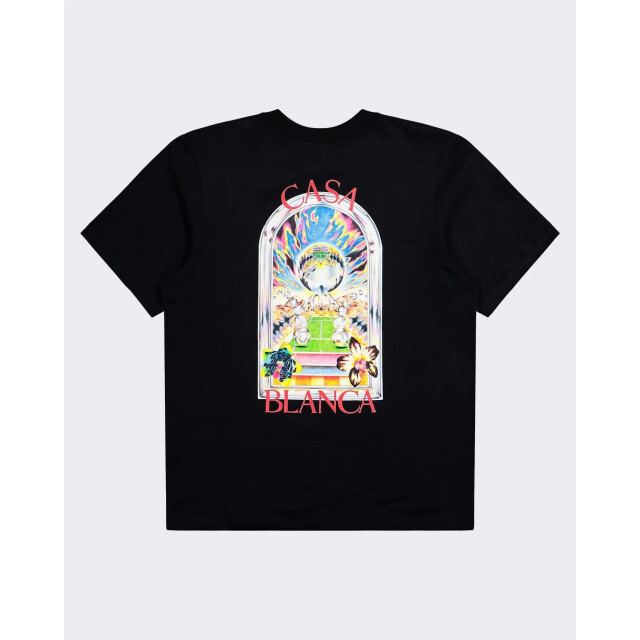 Casablanca Heren tennis landscape t-shirt M-SS26-JTS-001-09 large