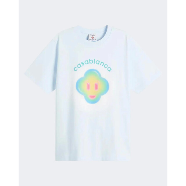 Casablanca Heren airbrush smiley t-shirt M-SP26-JTS-001-09 large