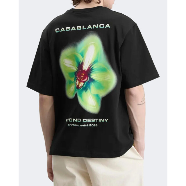 Casablanca Heren glitch orchid t-shirt M-SP26-JTS-044-06 large