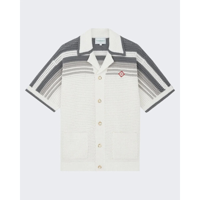 Casablanca Heren crochet shirt M-SP26-KW-933-01 large