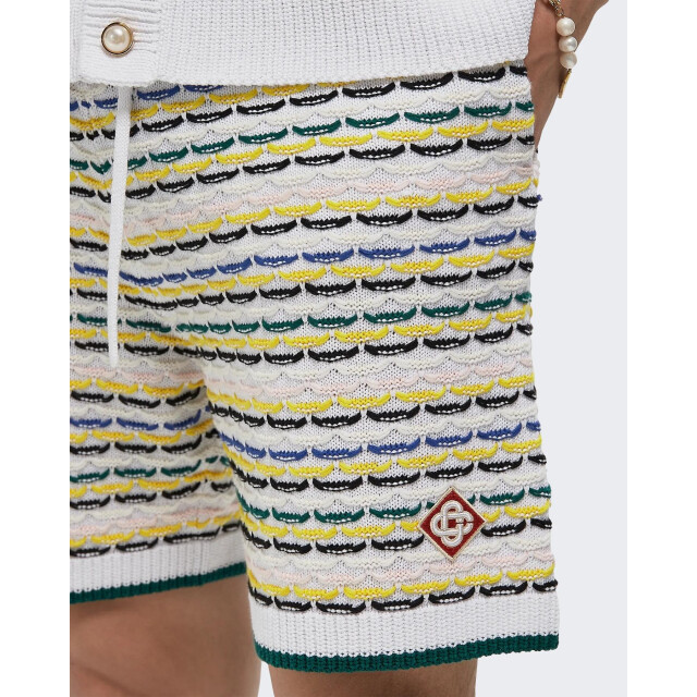 Casablanca Heren tuck stitch shorts M-SP26-KW-1210-01 large