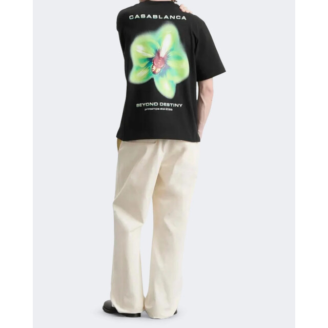 Casablanca Heren glitch orchid t-shirt M-SP26-JTS-044-06 large