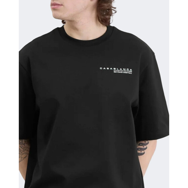 Casablanca Heren glitch orchid t-shirt M-SP26-JTS-044-06 large