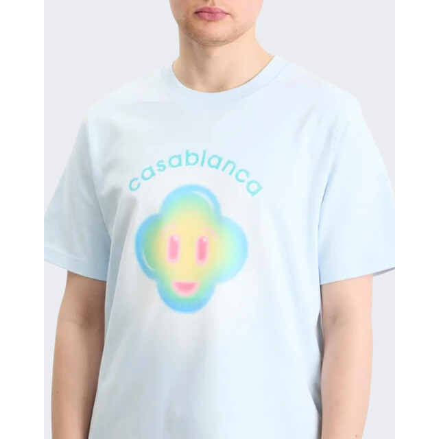 Casablanca Heren airbrush smiley t-shirt M-SP26-JTS-001-09 large