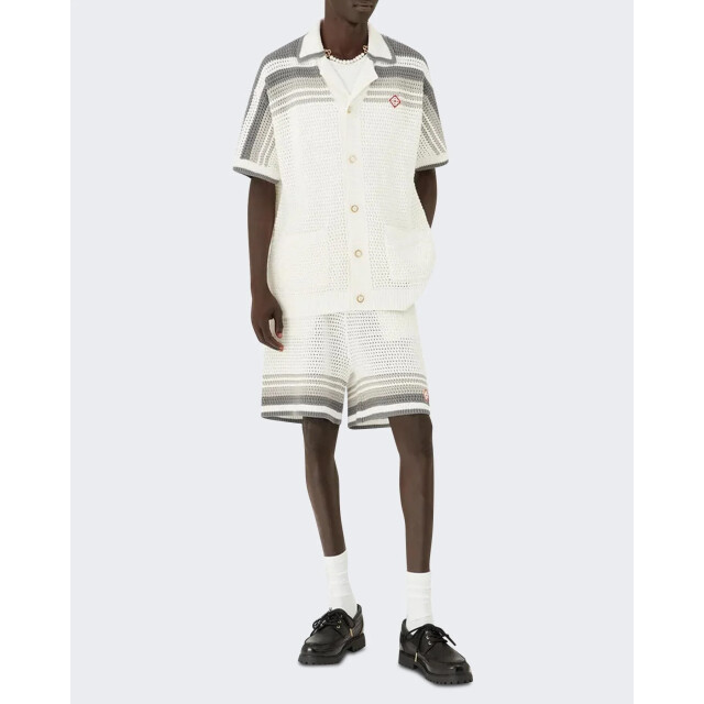 Casablanca Heren crochet shirt M-SP26-KW-933-01 large