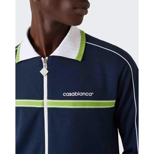 Casablanca Heren round pique track jacket M-SP26-JTP-391-01 large