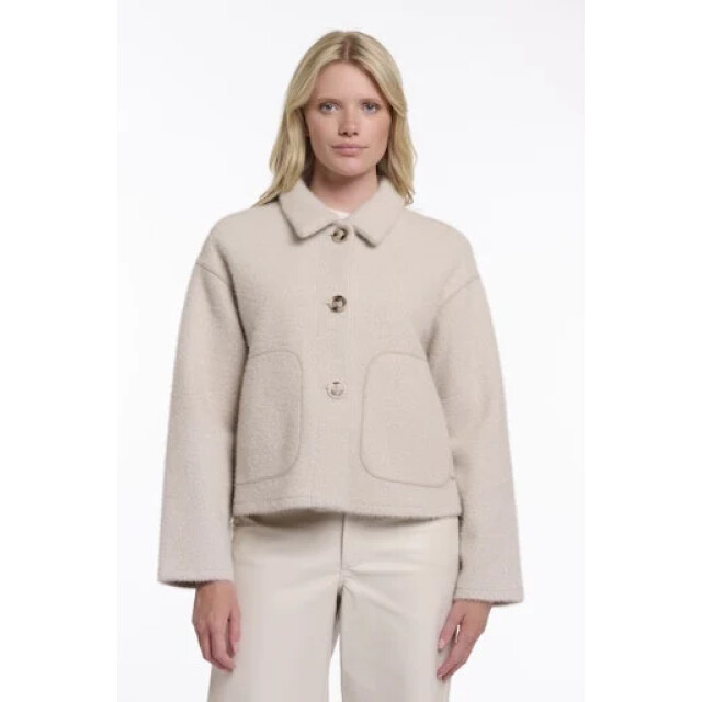 Rino & Pelle Esia.7002621 rino&pelle single breasted jacket stone snow Esia.7002621 Stone snow large