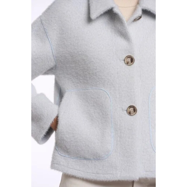 Rino & Pelle Esia.7002621 rino&pelle single breasted jacket light blue snow Esia.7002621 Light blue snow large
