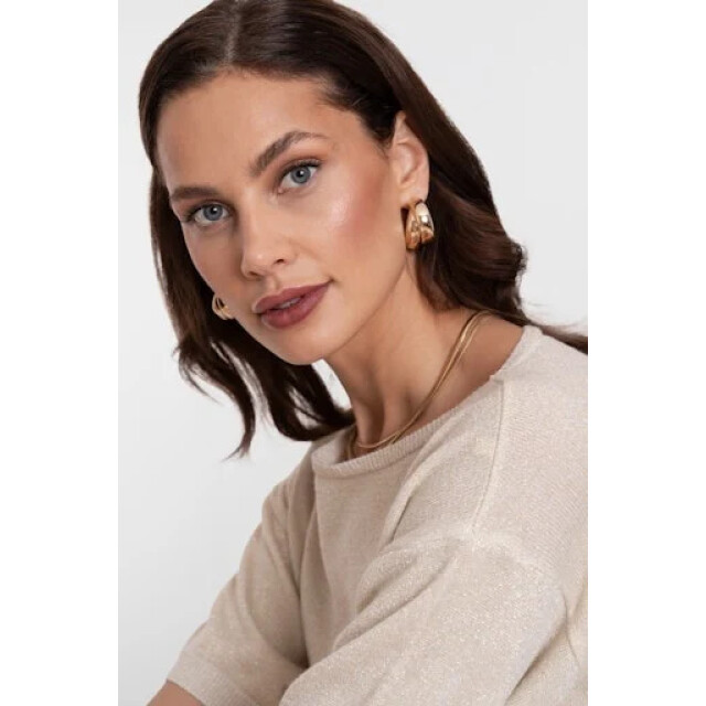 Geisha 64089-70 720 pullover lurex s/sl sand/gold 64089-70 720 large