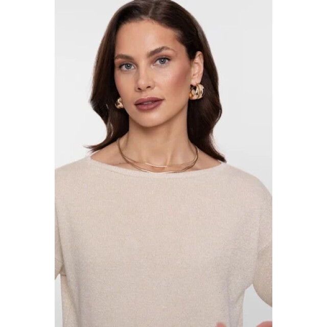 Geisha 64089-70 720 pullover lurex s/sl sand/gold 64089-70 720 large