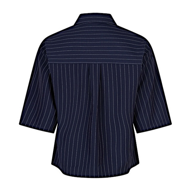 Red Button Blouse srb4777 nora pinstripe darkblue SRB4777 Nora pinstripe - Darkblue large