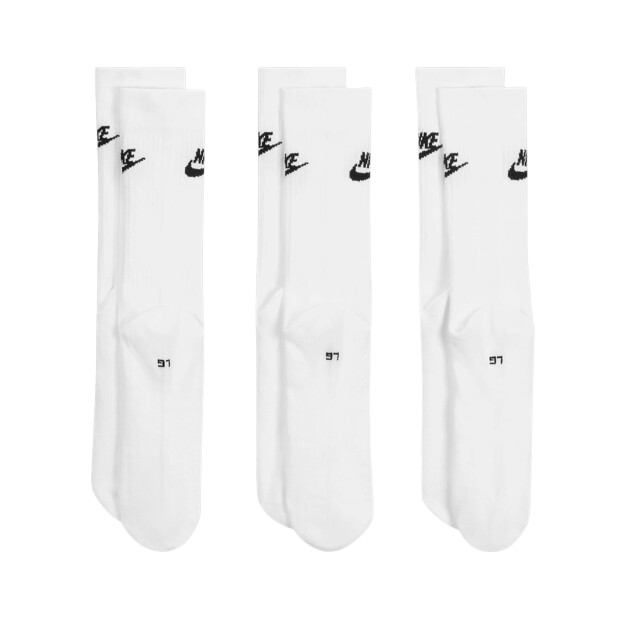 Nike Uniseks adult essentials everyday socks set (set van 3) UTPP4880_white large