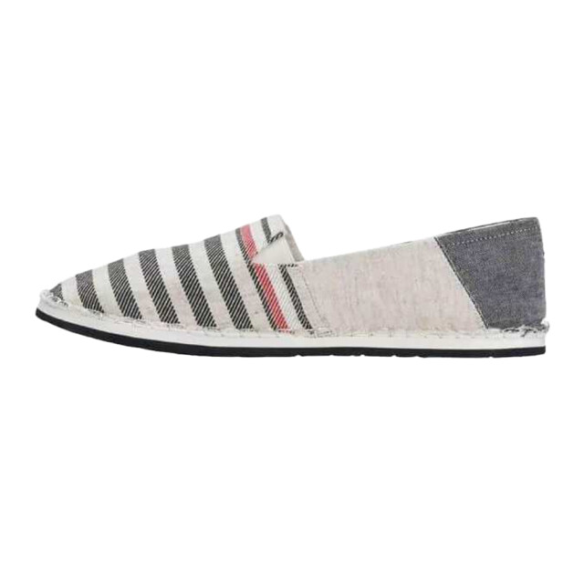 Tommy Hilfiger Heren gestreepte espadrilles UTNA1087_beigebluenavy large