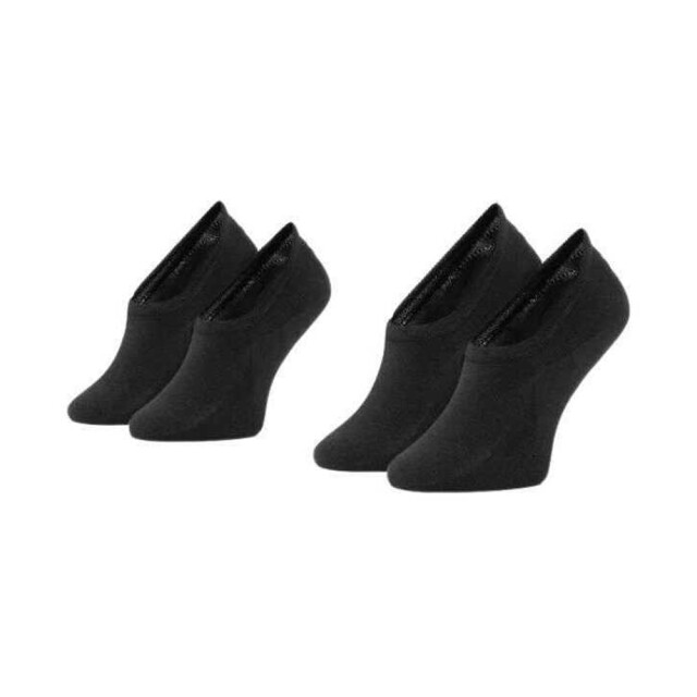 Tommy Hilfiger Dames gladde binnensokken (set van 2) UTNA705_black large