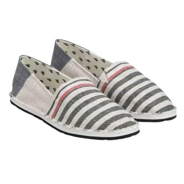 Tommy Hilfiger Heren gestreepte espadrilles UTNA1087_beigebluenavy large