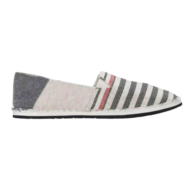 Tommy Hilfiger Heren gestreepte espadrilles UTNA1087_beigebluenavy large