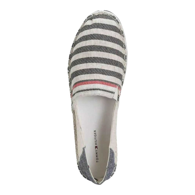 Tommy Hilfiger Heren gestreepte espadrilles UTNA1087_beigebluenavy large