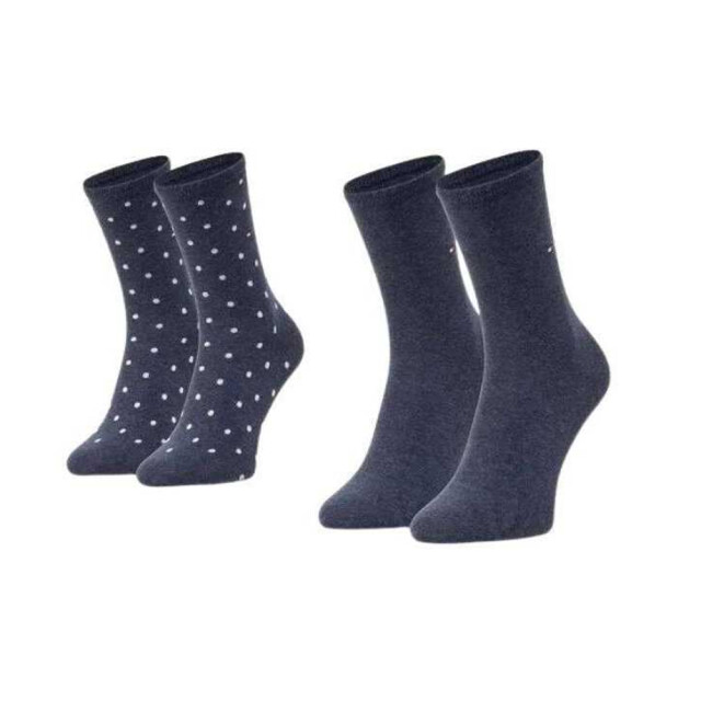 Tommy Hilfiger Dames gemêleerde sokken UTNA691_blue large