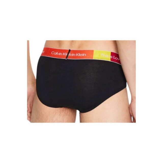 Calvin Klein Heren logo contrast tailleband slip UTNA1100_blackorangeyellow large